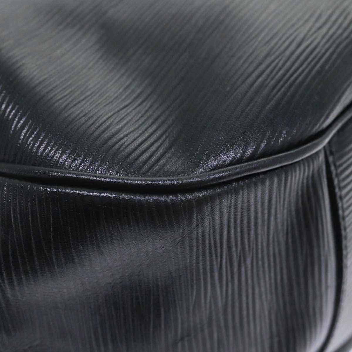FENDI Hand Bag Leather Black Gold bs17873