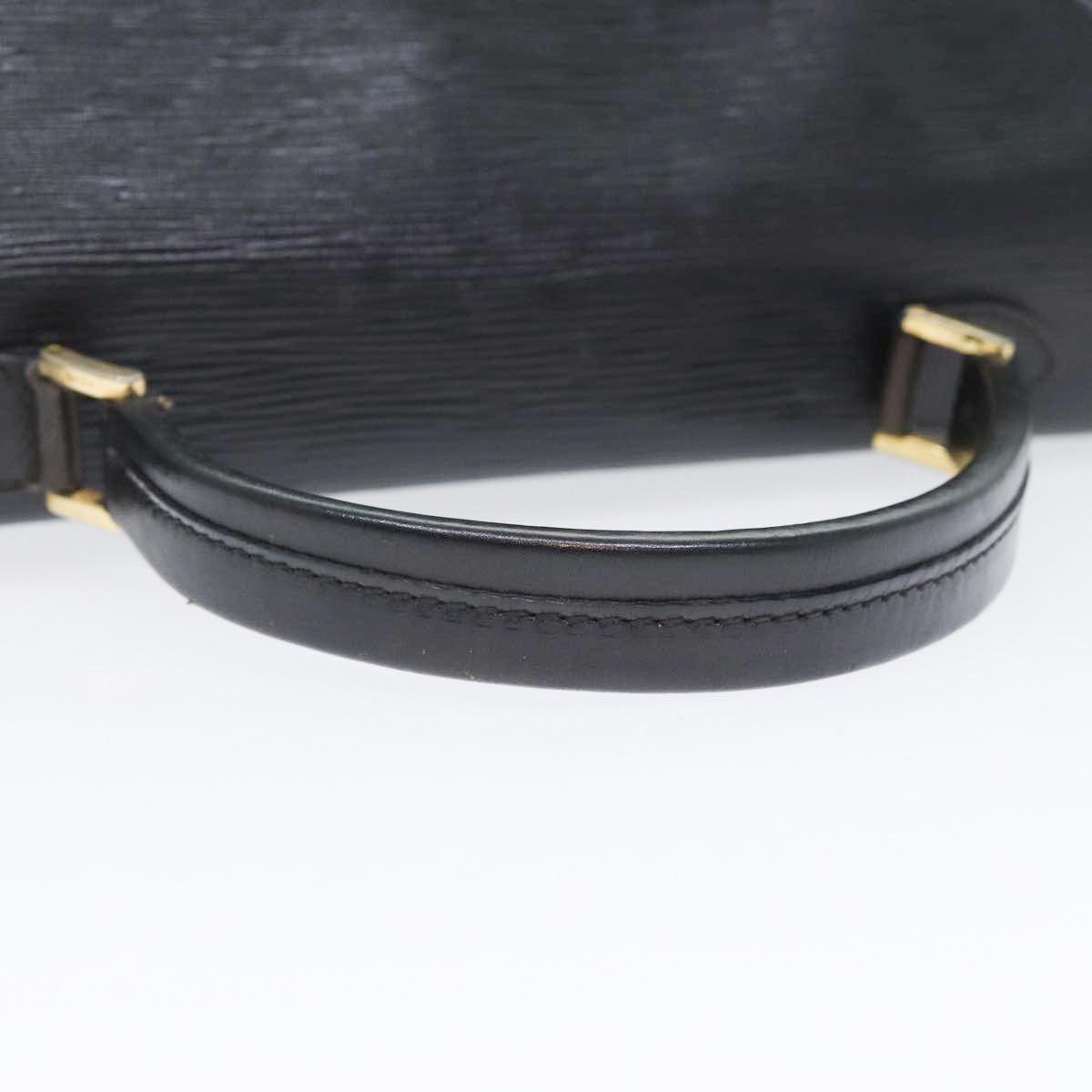 FENDI Hand Bag Leather Black Gold bs17873