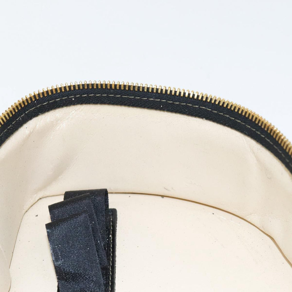FENDI Pecan Canvas Hand Bag Brown Black gold bs17879
