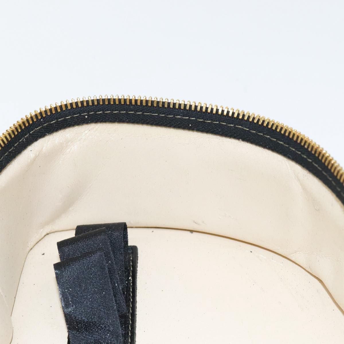 FENDI Pecan Canvas Hand Bag Brown Black gold bs17879