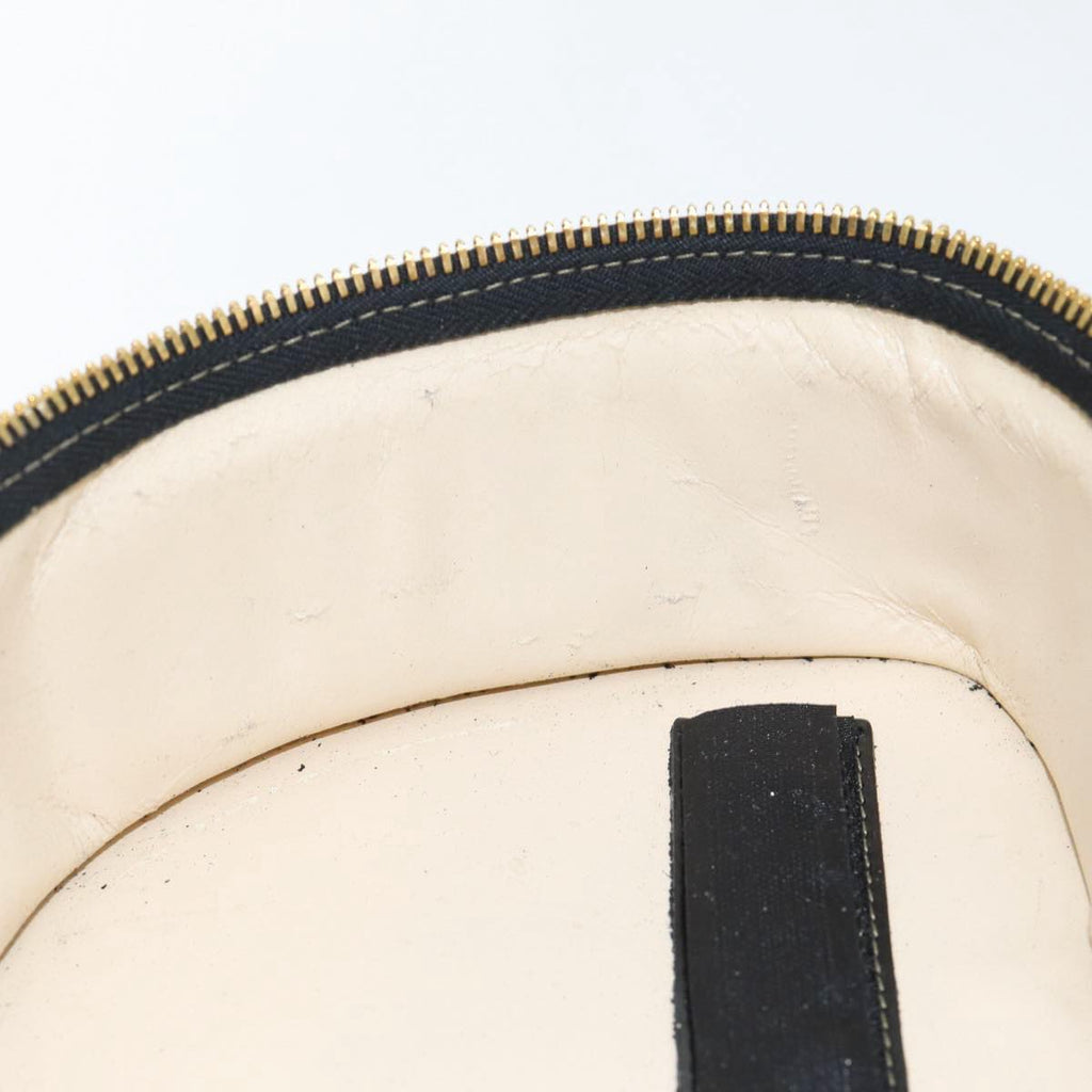 FENDI Pecan Canvas Hand Bag Brown Black gold bs17879