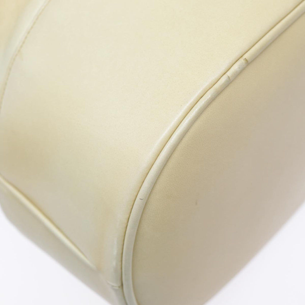 CHANEL Shoulder Bag Lamb Skin Beige Gold CC bs17904