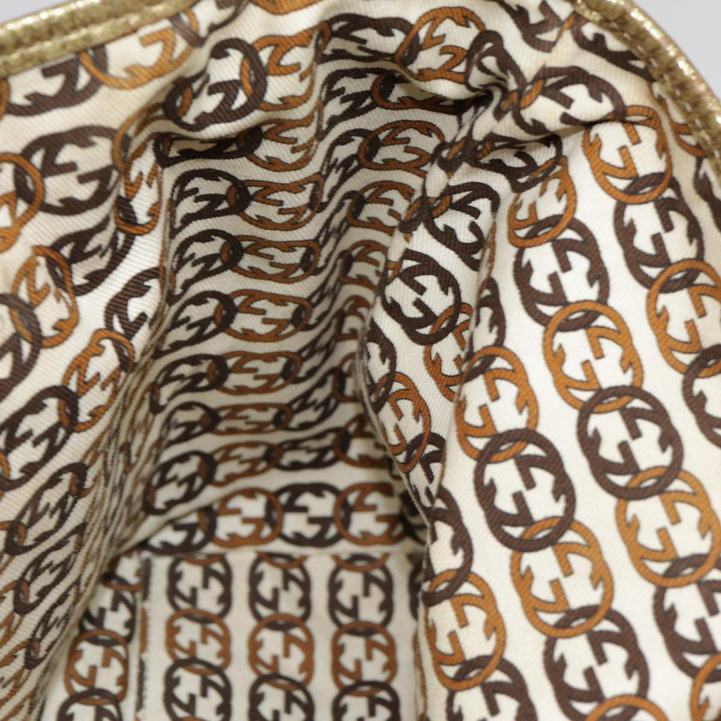 GUCCI GG Canvas Tote Bag Gold Tone Gold 163805 bs17949