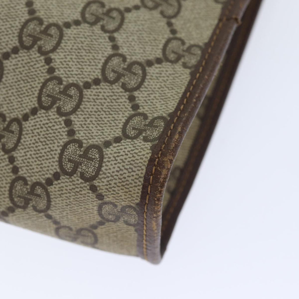 GUCCI GG Supreme Clutch Bag PVC Beige 014 115 6863 bs17950