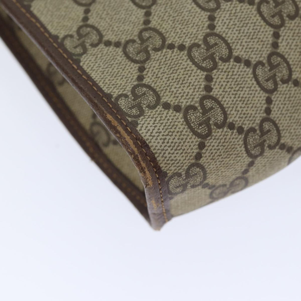 GUCCI GG Supreme Clutch Bag PVC Beige 014 115 6863 bs17950