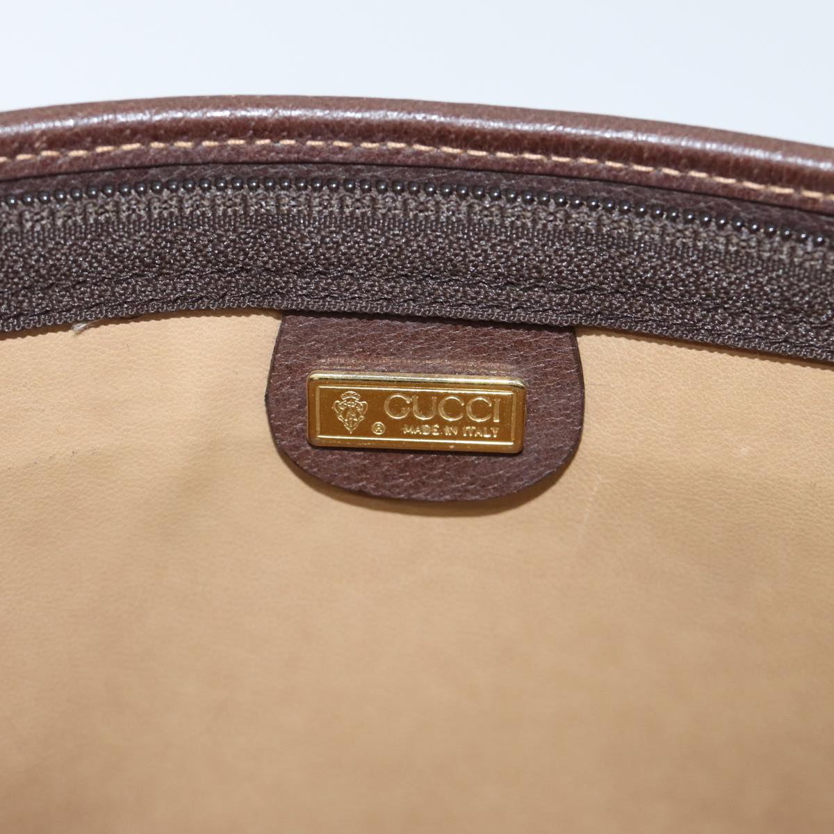 GUCCI GG Supreme Clutch Bag PVC Beige 014 115 6863 bs17950