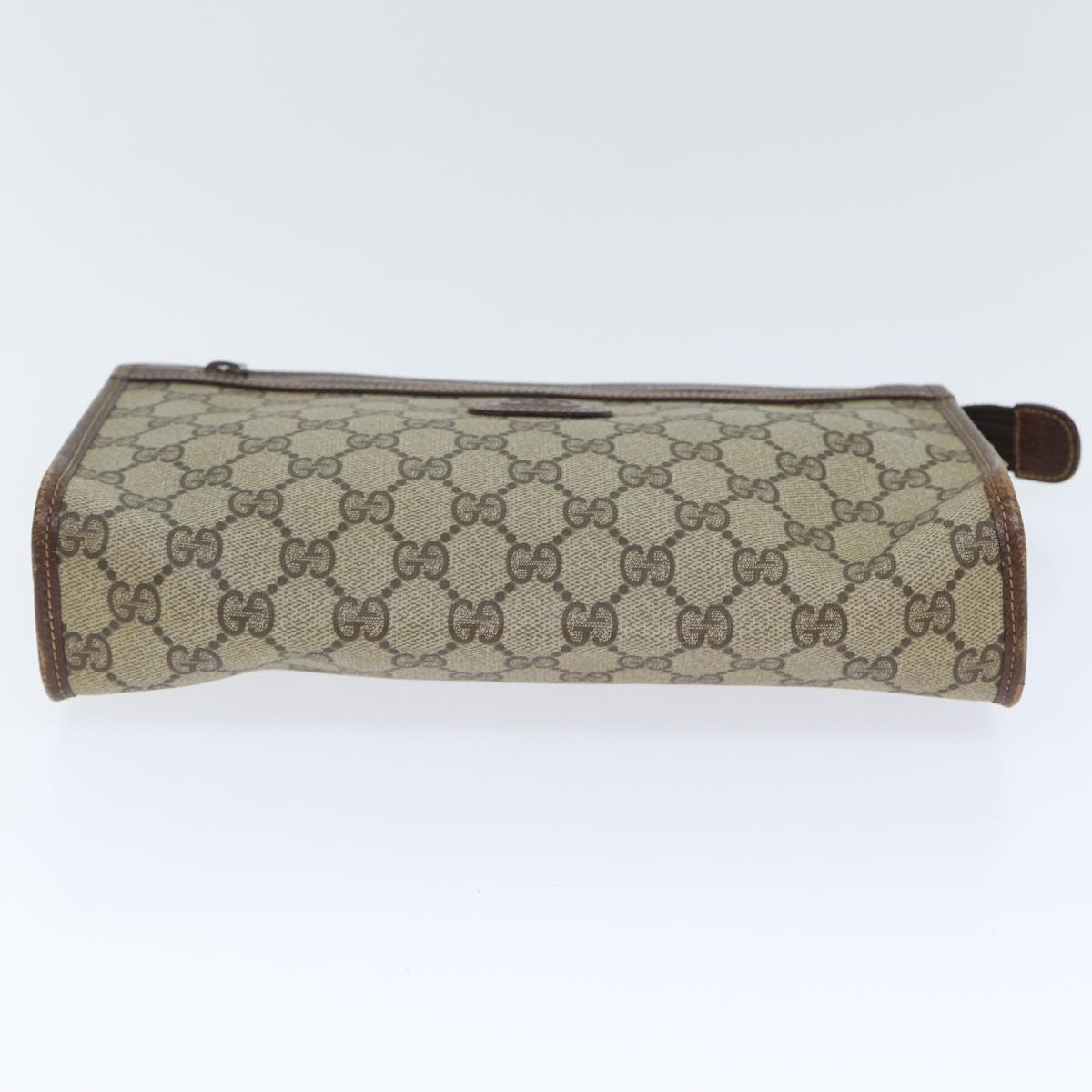 GUCCI GG Supreme Clutch Bag PVC Beige 014 115 6863 bs17950