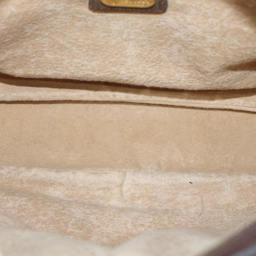 GUCCI GG Supreme Shoulder Bag PVC Leather Beige 001 115 0117 bs17951