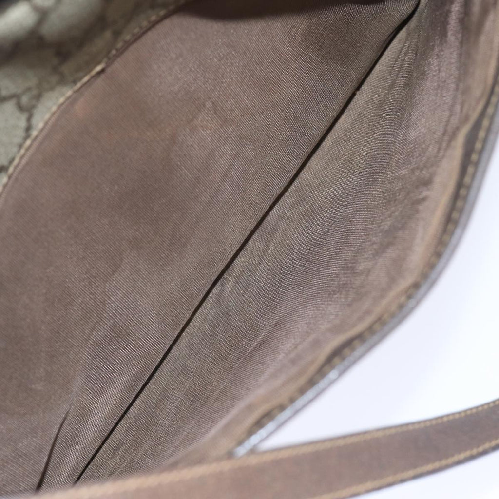 GUCCI GG Supreme Shoulder Bag PVC Leather Beige 001 115 0117 bs17951