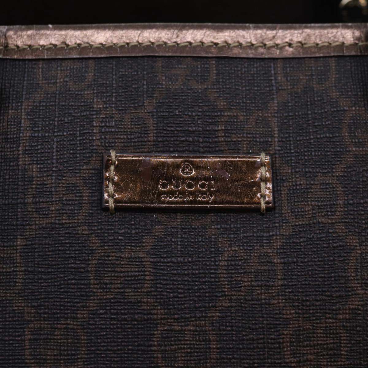 GUCCI GG Supreme Tote Bag PVC Leather Gold Brown 189896 bs17968