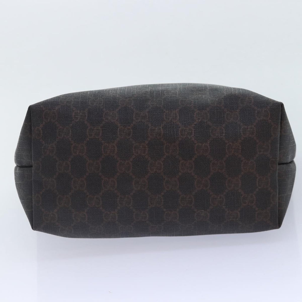 GUCCI GG Supreme Tote Bag PVC Leather Gold Brown 189896 bs17968