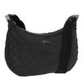 GUCCI GG Canvas Shoulder Bag Black Silver 122790 bs17969
