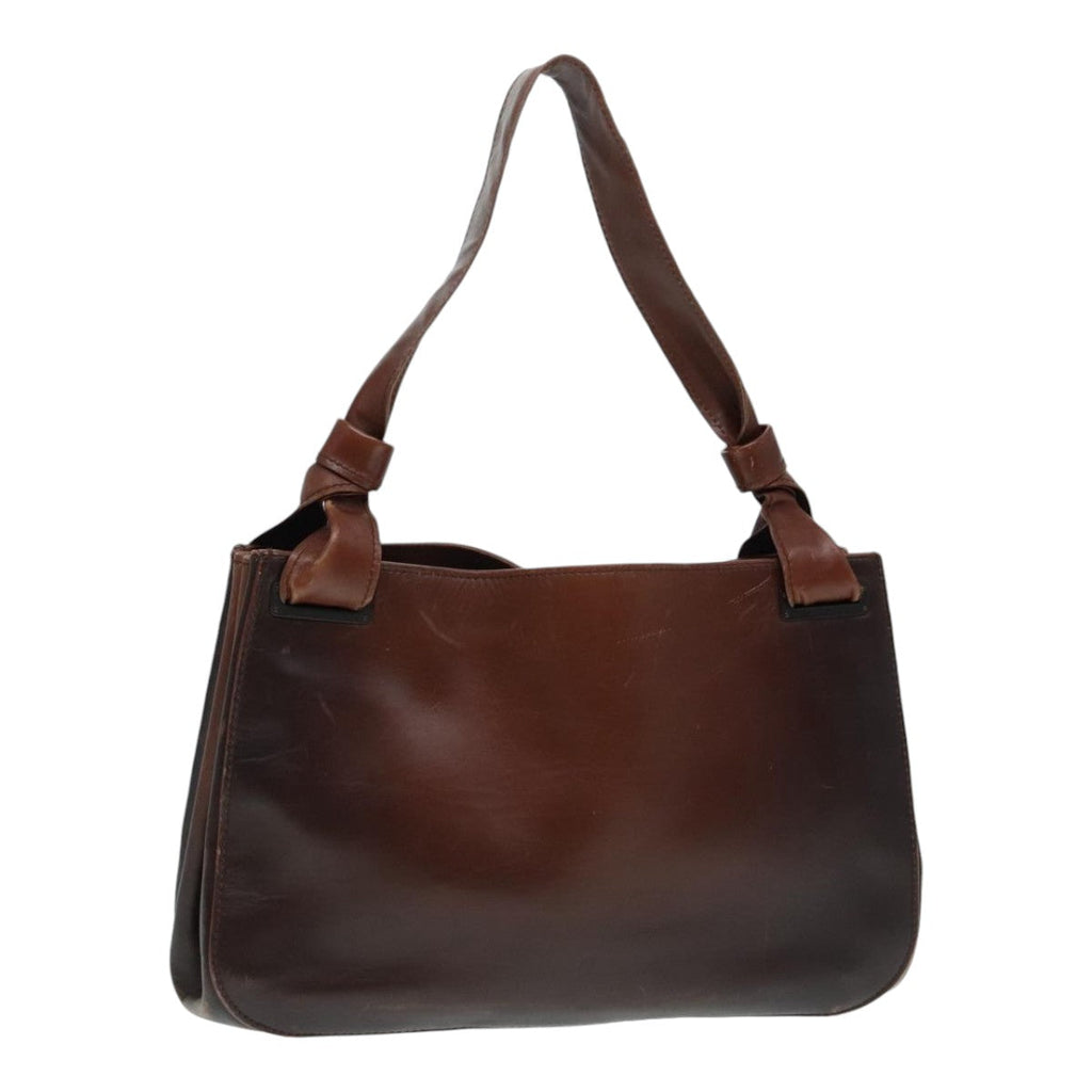 GUCCI Shoulder Bag Leather Brown 105376 bs17971