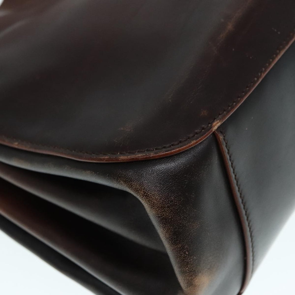 GUCCI Shoulder Bag Leather Brown 105376 bs17971