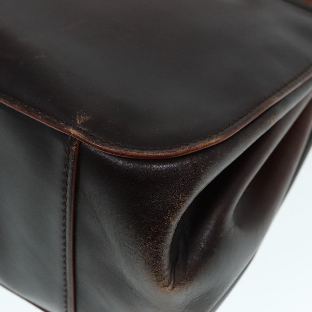 GUCCI Shoulder Bag Leather Brown 105376 bs17971