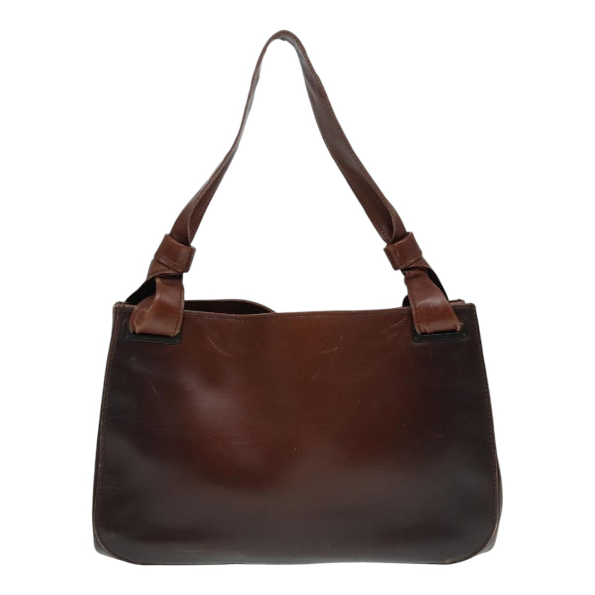 GUCCI Shoulder Bag Leather Brown 105376 bs17971