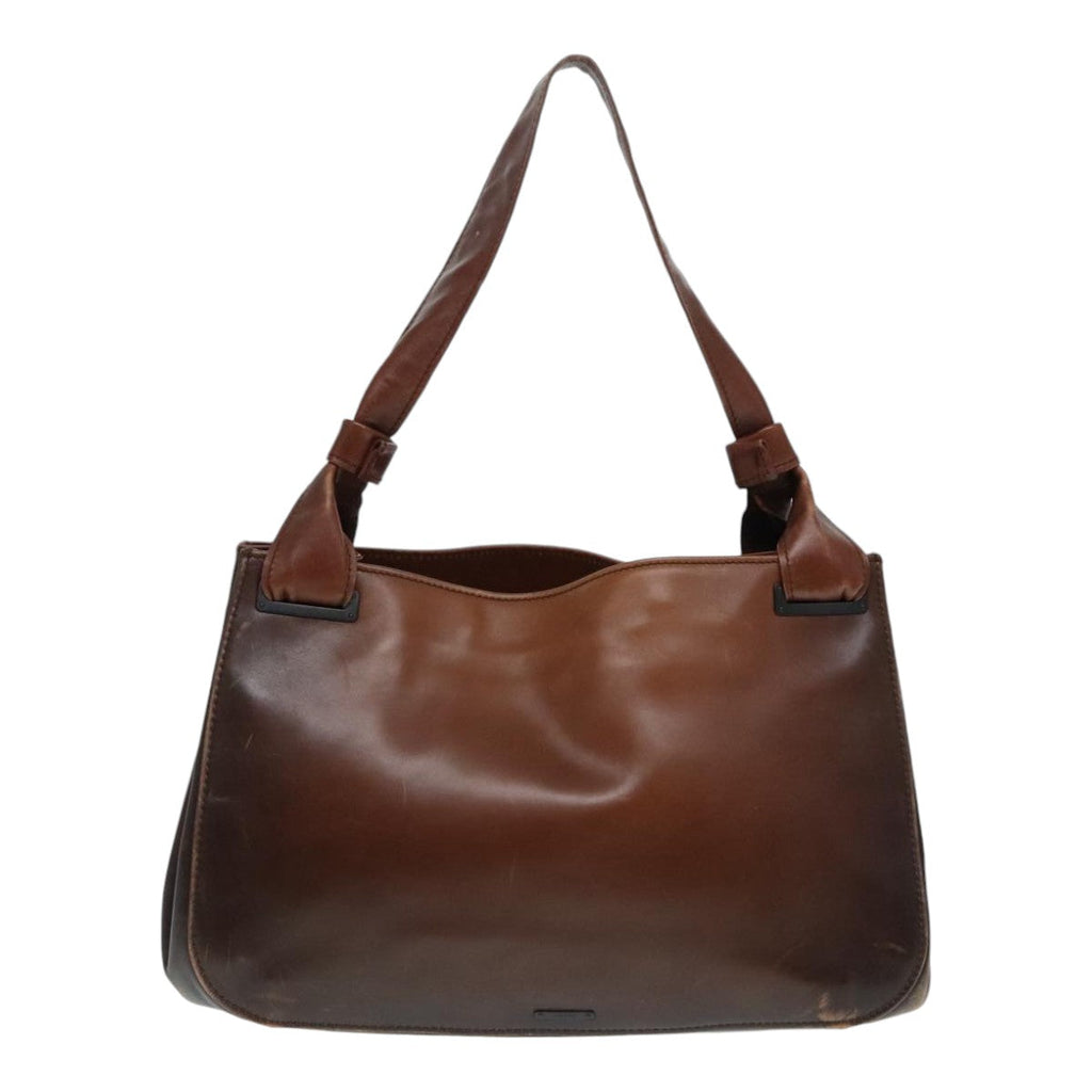 GUCCI Shoulder Bag Leather Brown 105376 bs17971