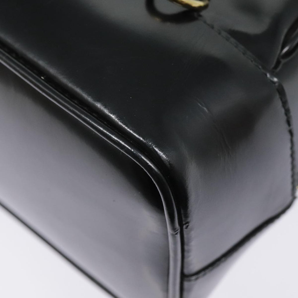 GUCCI Bamboo Body Bag Patent leather Black Gold 003 2113 0027 bs17974
