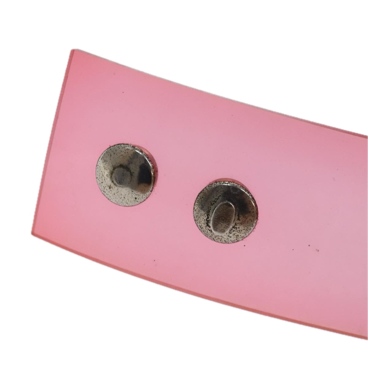 CHANEL Belt Vinyl Pink CC bs17983