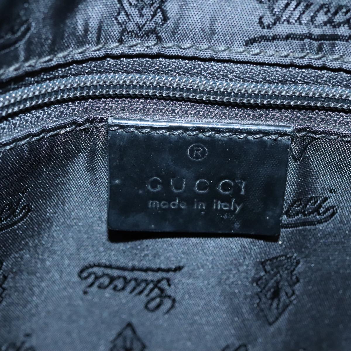 GUCCI GG Canvas Tote Bag Black Gold 211976 bs17989