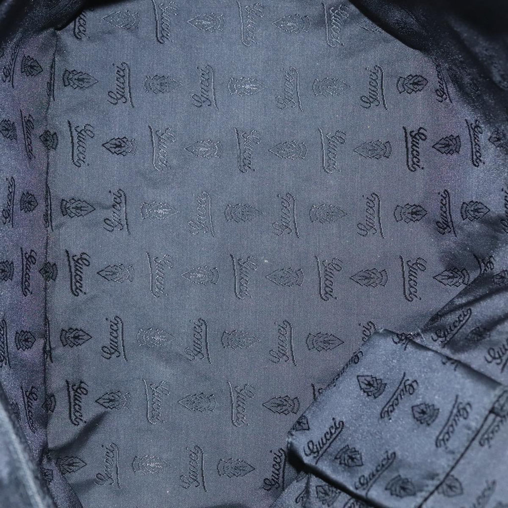 GUCCI GG Canvas Tote Bag Black Gold 211976 bs17989