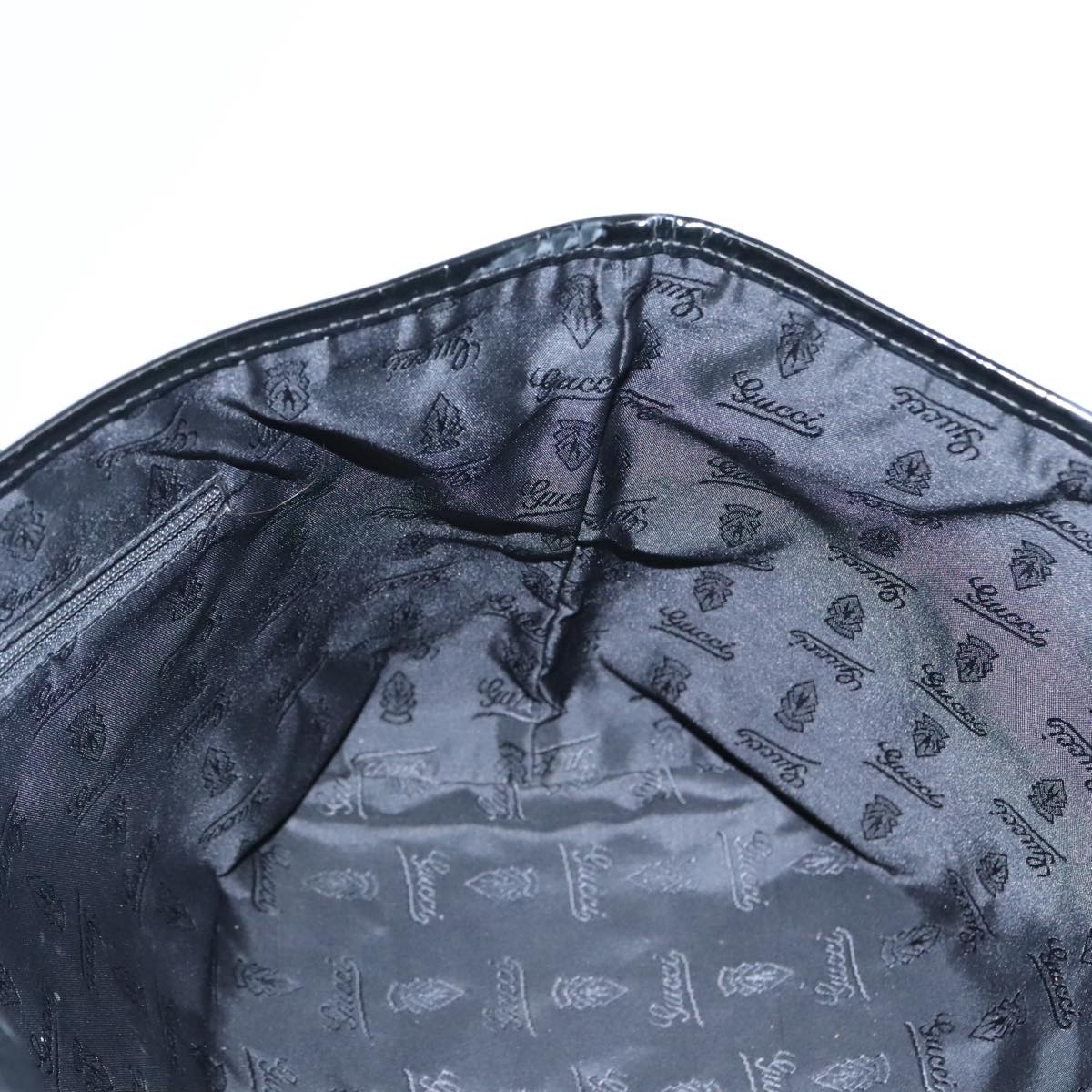 GUCCI GG Canvas Tote Bag Black Gold 211976 bs17989
