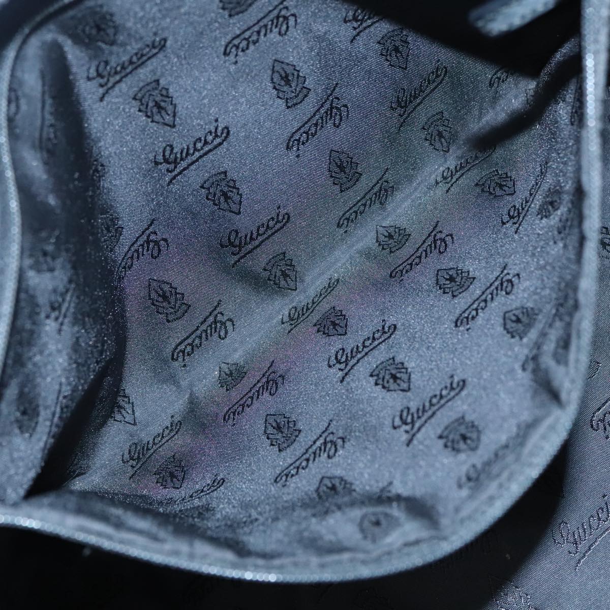 GUCCI GG Canvas Tote Bag Black Gold 211976 bs17989