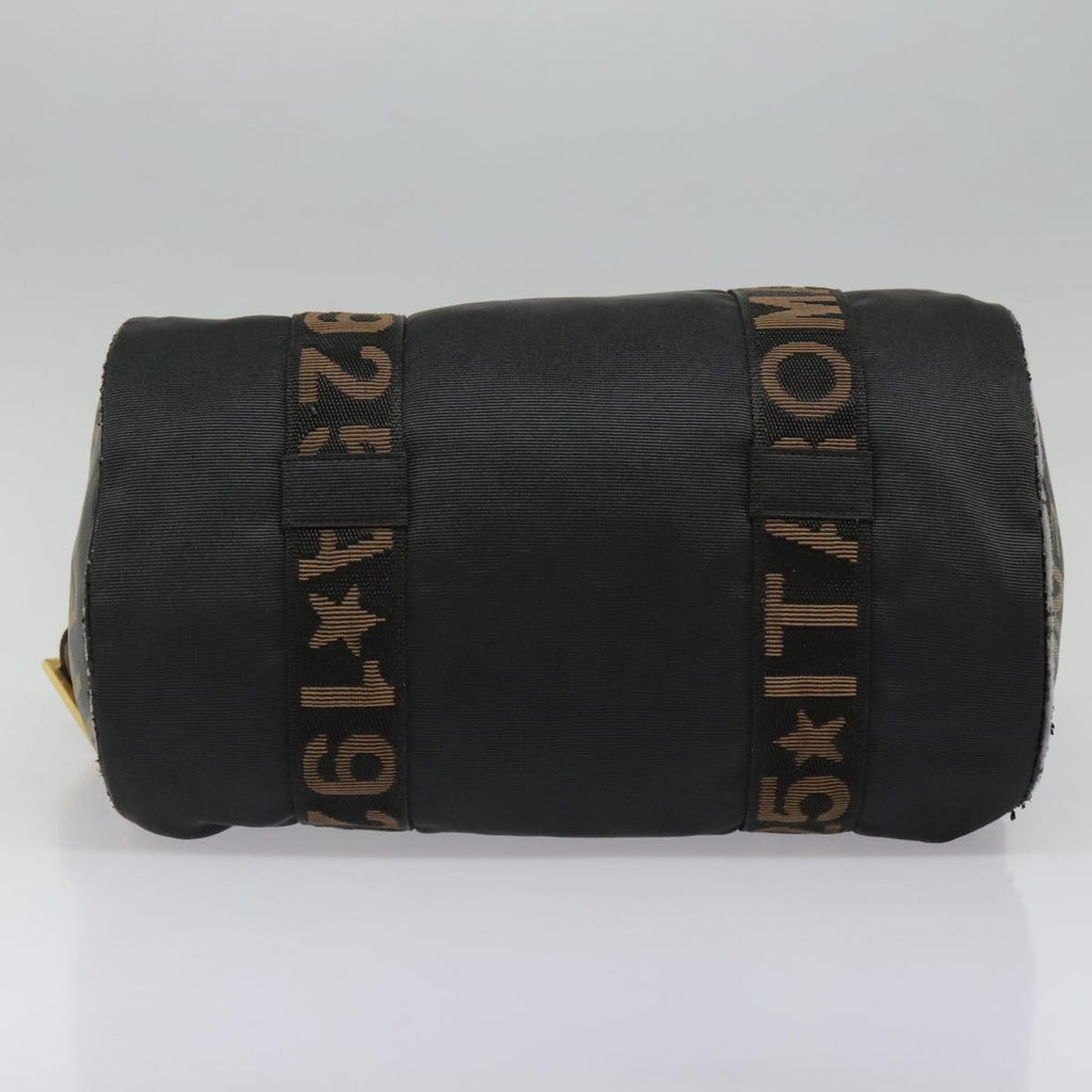 FENDI Boston Bag Nylon 2way Black Gold bs18016