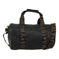 FENDI Boston Bag Nylon 2way Black Gold bs18016