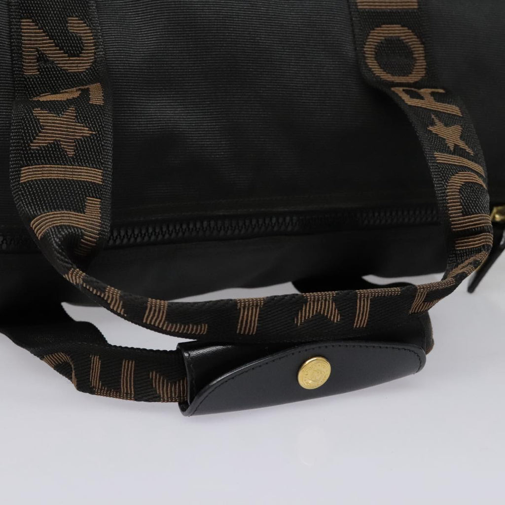FENDI Boston Bag Nylon 2way Black Gold bs18016