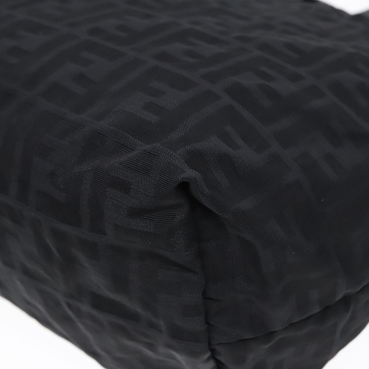 FENDI Zucca Canvas Tote Bag Nylon Black bs18020