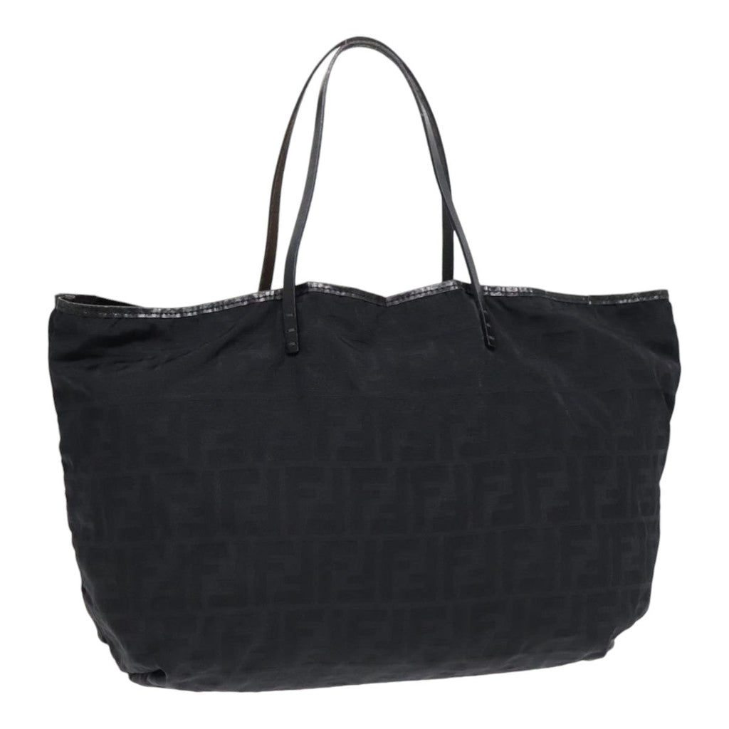 FENDI Zucca Canvas Tote Bag Nylon Black bs18020