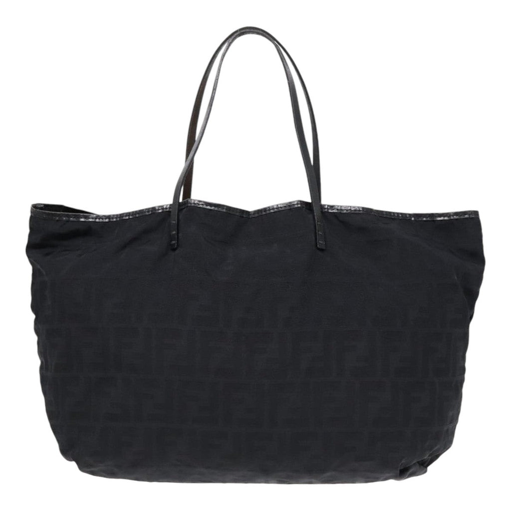 FENDI Zucca Canvas Tote Bag Nylon Black bs18020