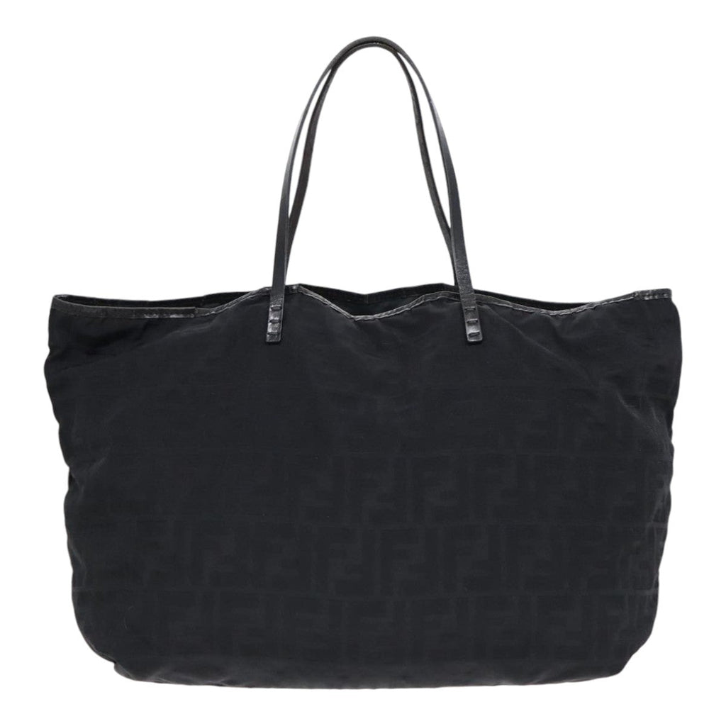 FENDI Zucca Canvas Tote Bag Nylon Black bs18020