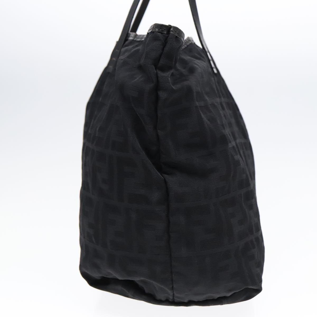 FENDI Zucca Canvas Tote Bag Nylon Black bs18020