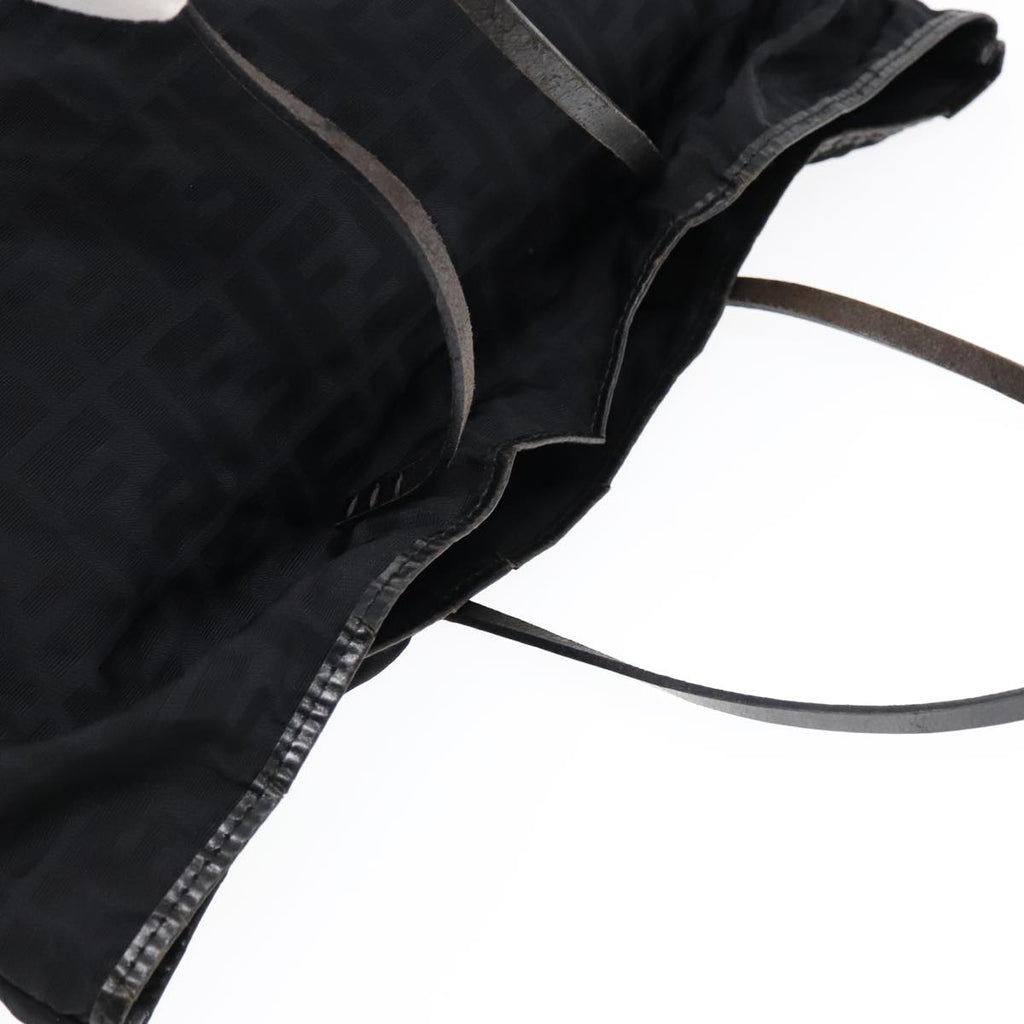 FENDI Zucca Canvas Tote Bag Nylon Black bs18020