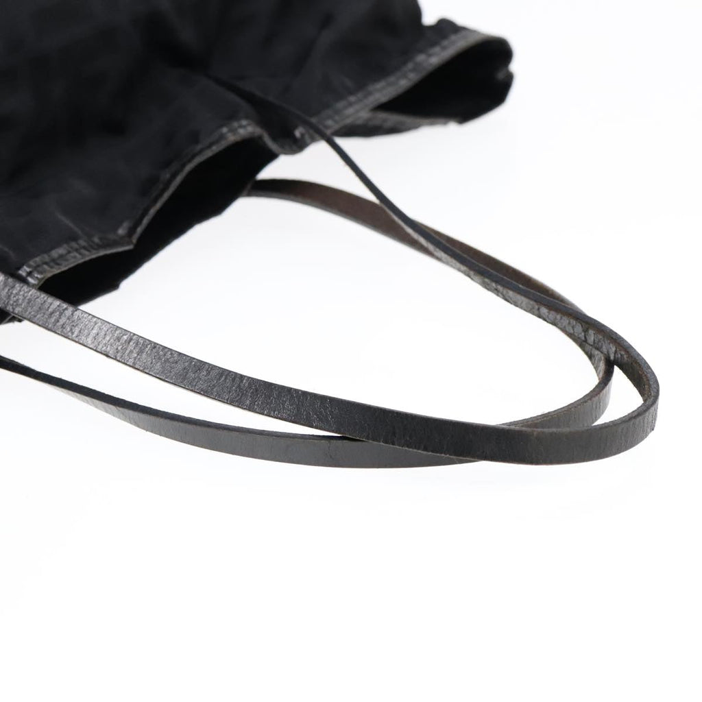 FENDI Zucca Canvas Tote Bag Nylon Black bs18020