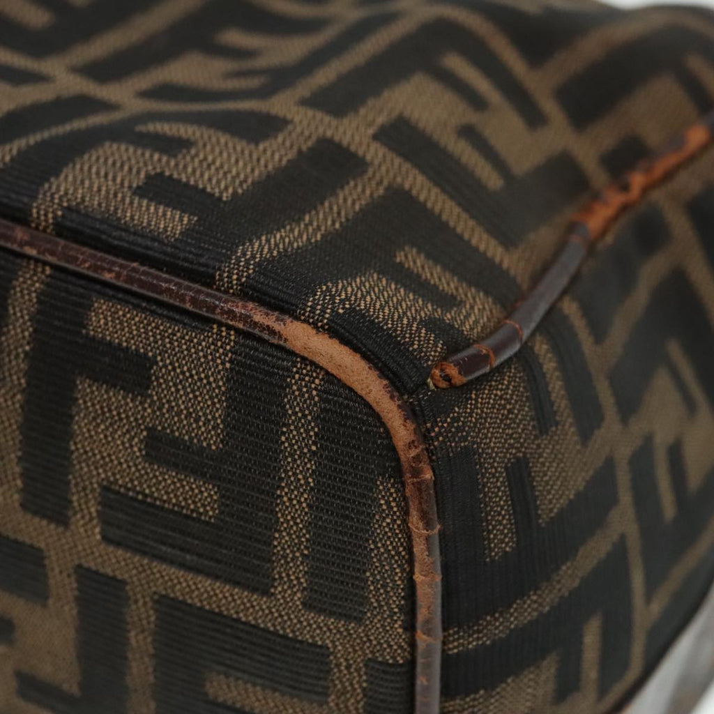 FENDI Zucca Canvas Hand Bag Brown bs18022
