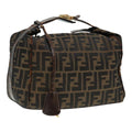 FENDI Zucca Canvas Hand Bag Brown bs18022