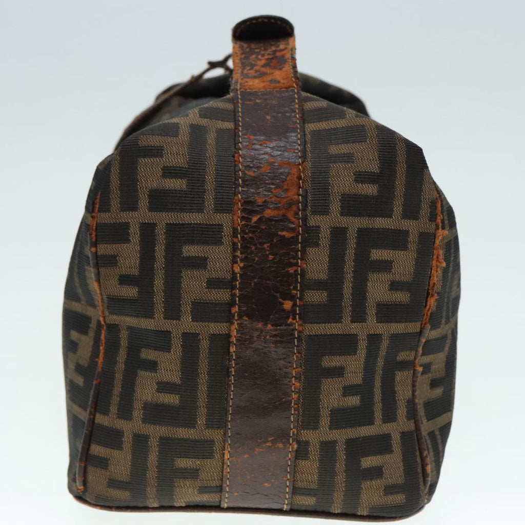 FENDI Zucca Canvas Hand Bag Brown bs18022