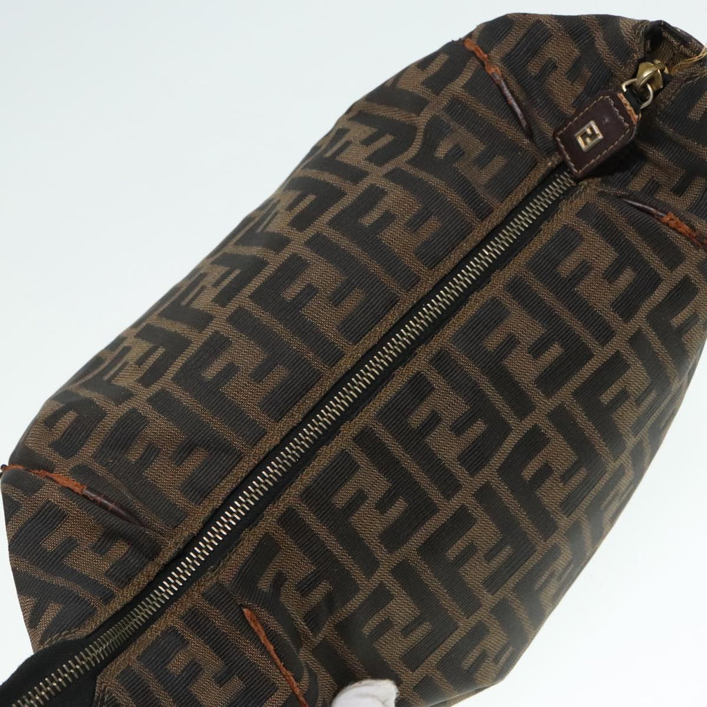 FENDI Zucca Canvas Hand Bag Brown bs18022