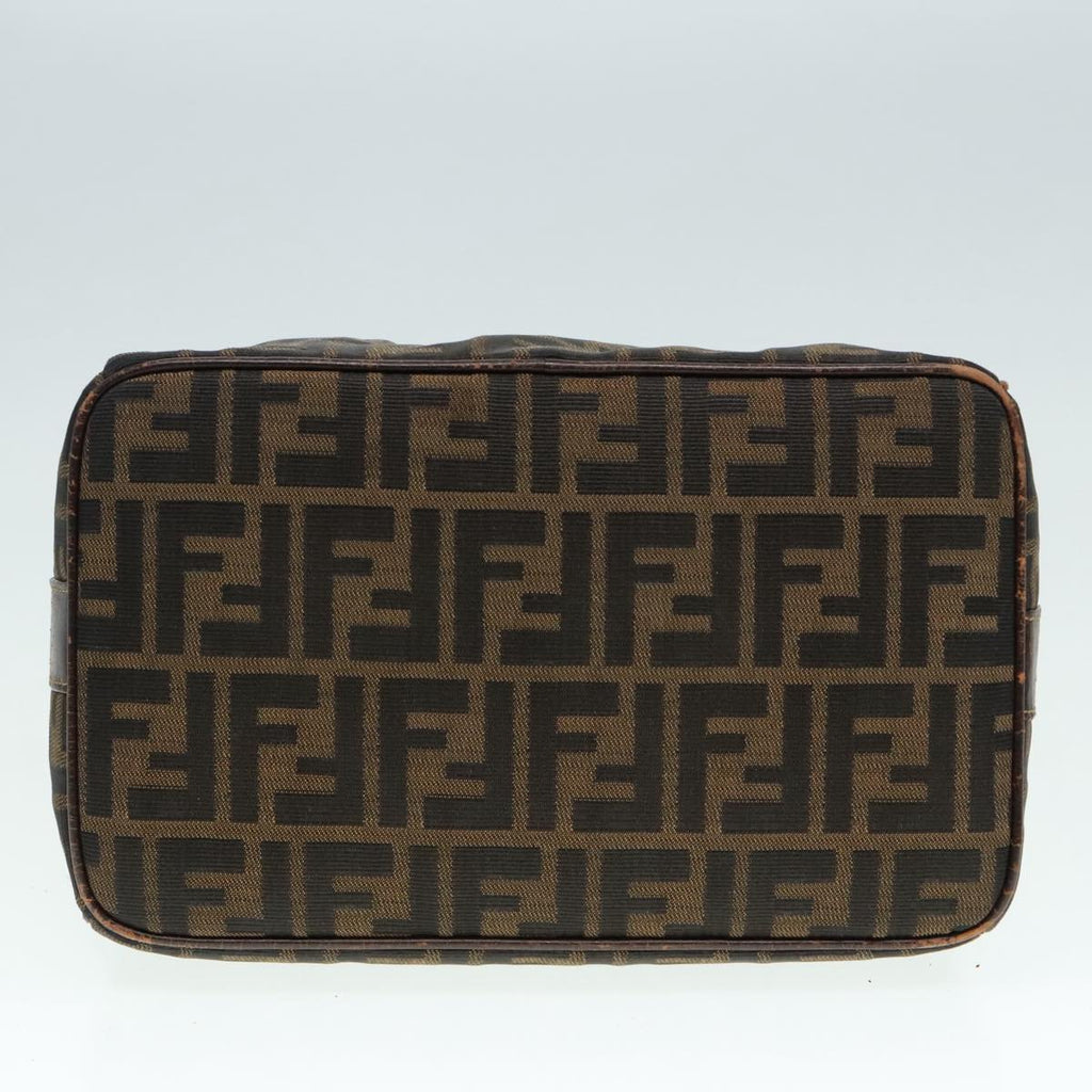 FENDI Zucca Canvas Hand Bag Brown bs18022