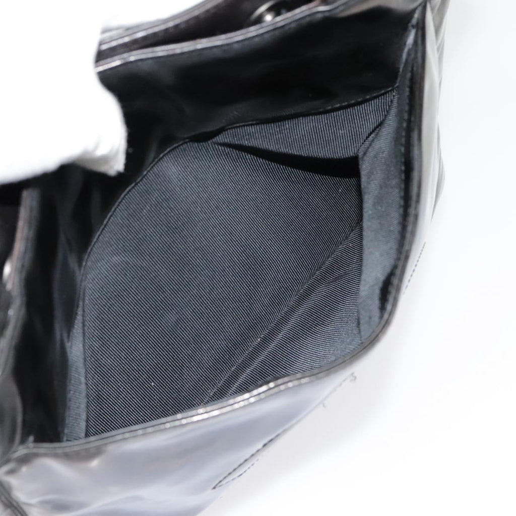 CHANEL Tote Bag Patent leather Black CC bs18064