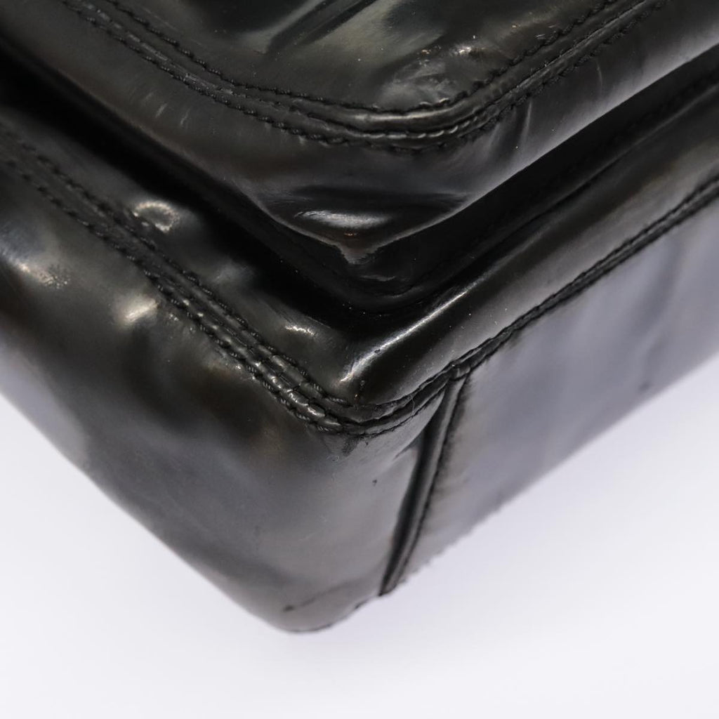 CHANEL Tote Bag Patent leather Black CC bs18064