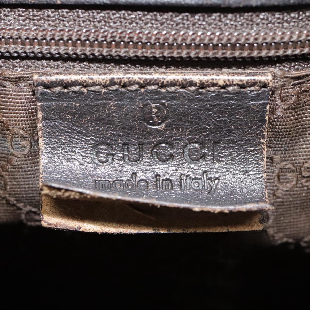 GUCCI Web Sherry Line Shoulder Bag Canvas Beige Green Red bs18112