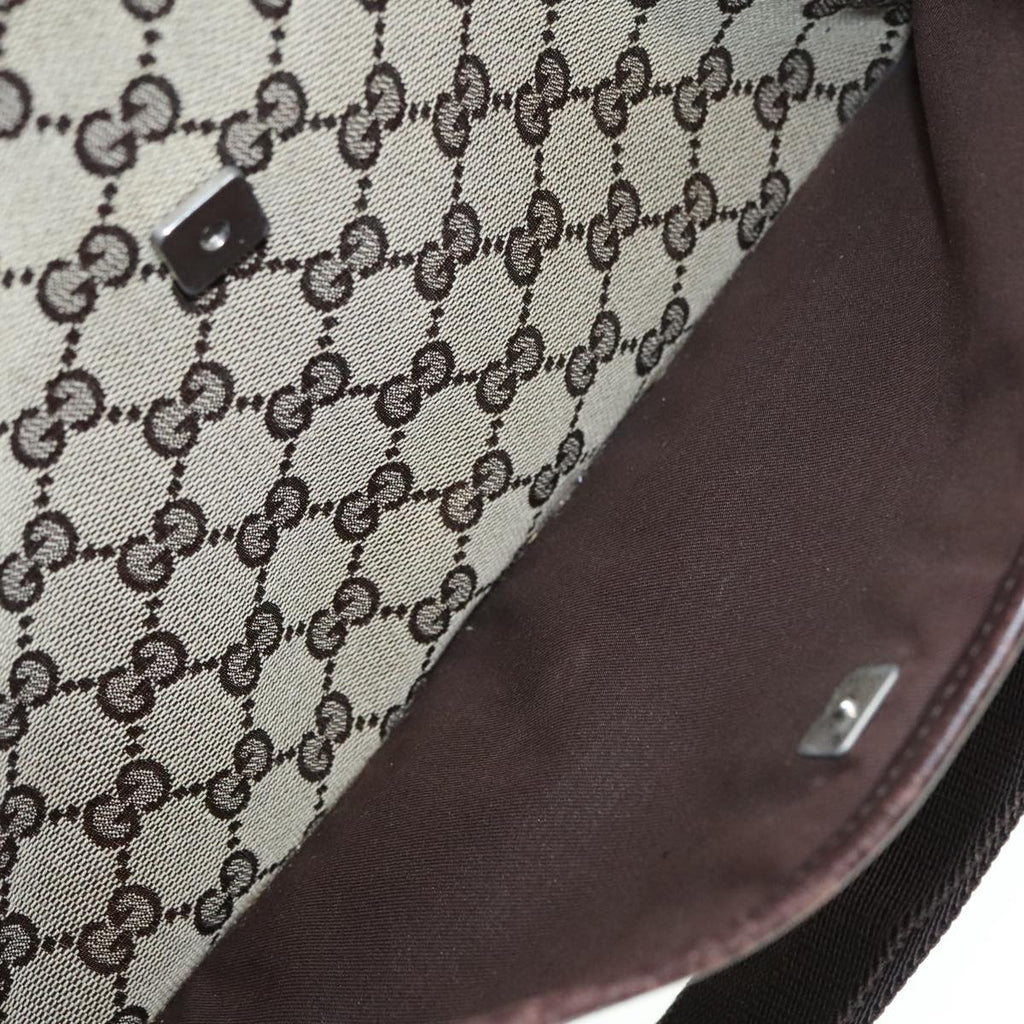 GUCCI GG Canvas Shoulder Bag Beige bs18113