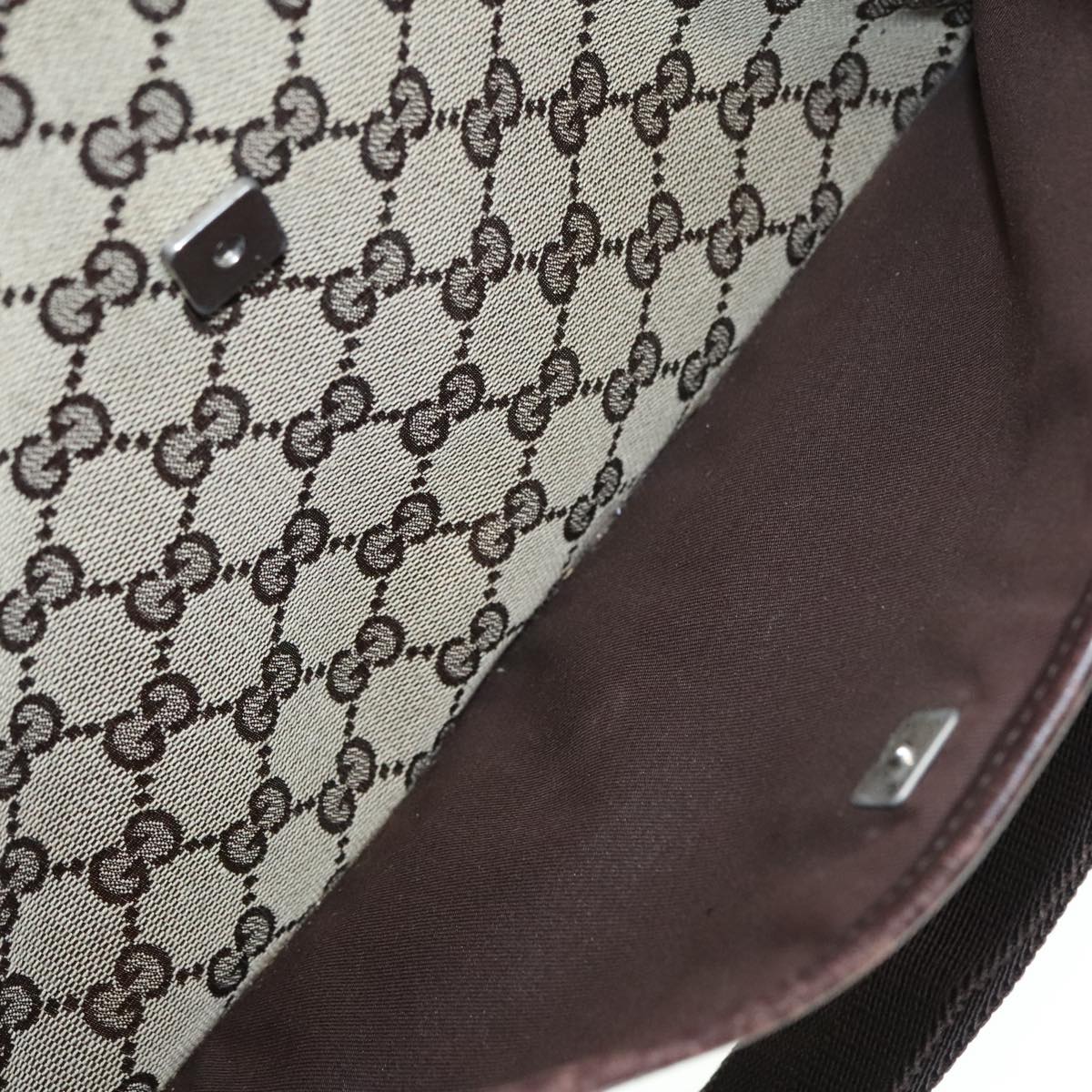 GUCCI GG Canvas Shoulder Bag Beige bs18113