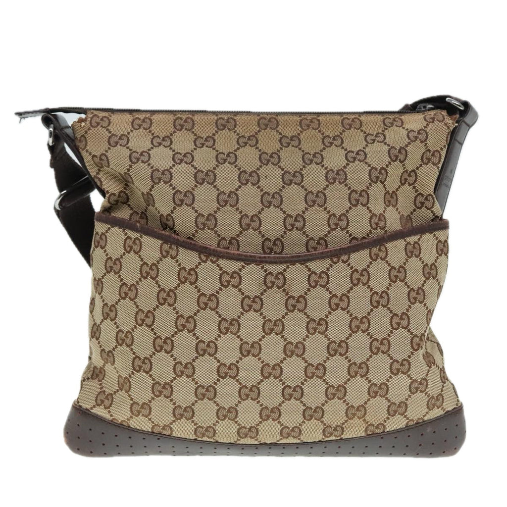 GUCCI GG Canvas Shoulder Bag Beige bs18113