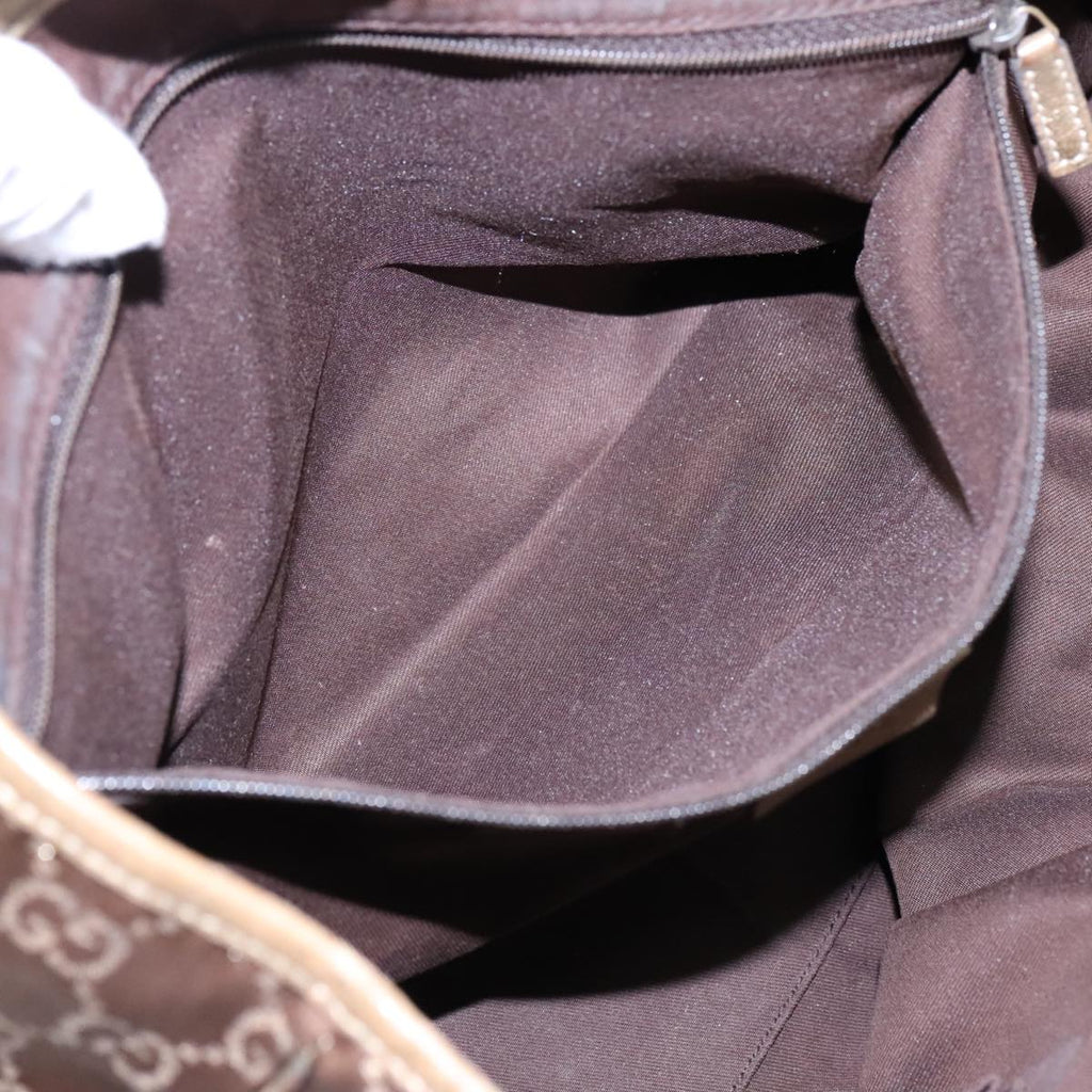 GUCCI GG Canvas Tote Bag Gold Tone bs18147