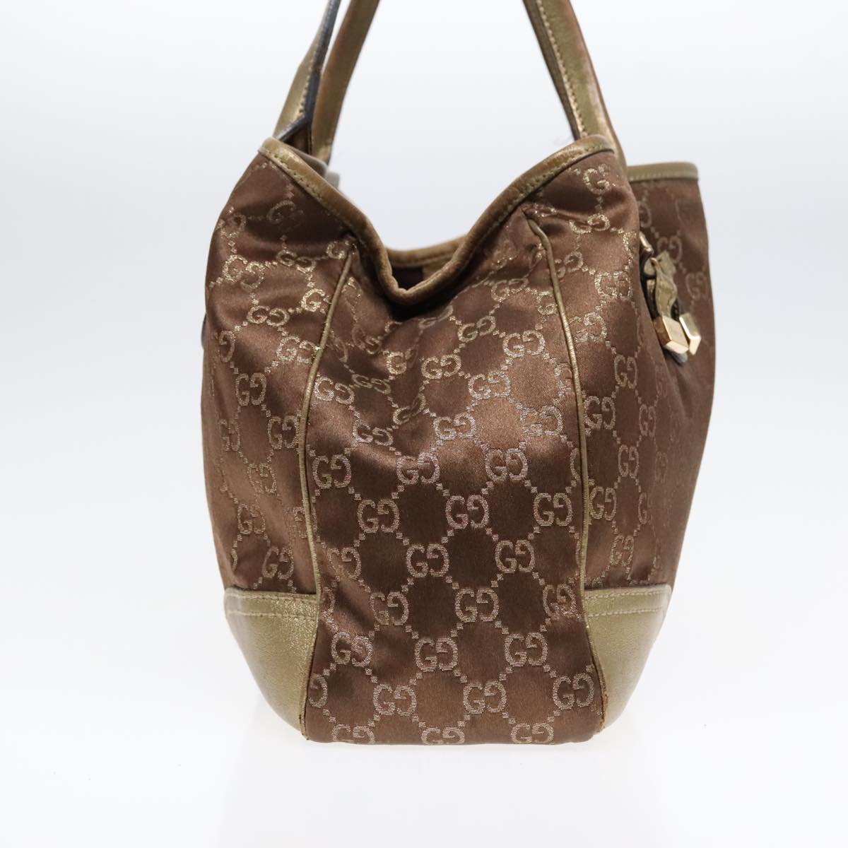 GUCCI GG Canvas Tote Bag Gold Tone bs18147